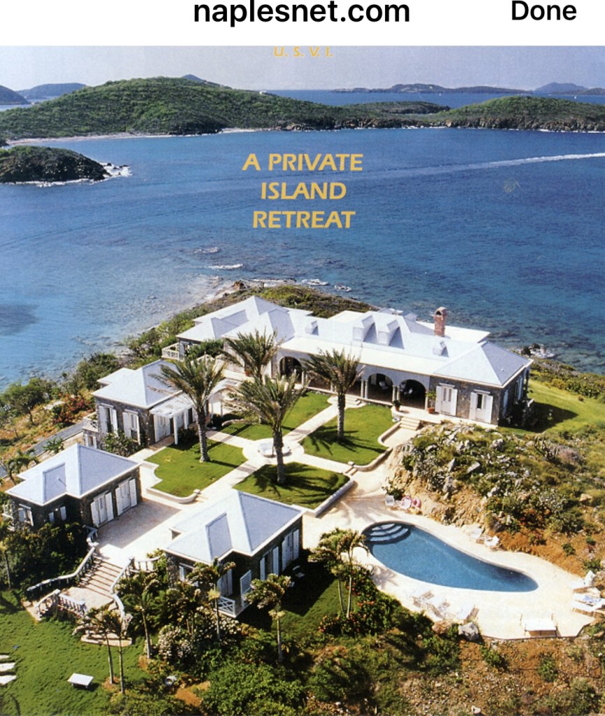 Jeffrey Epstein Island Map