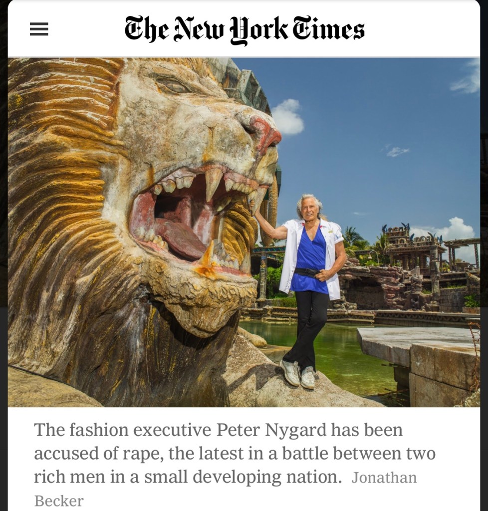 Peter Nygard and Jeffrey Epstein 