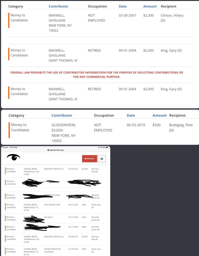 Jeffrey Epstein’s Money