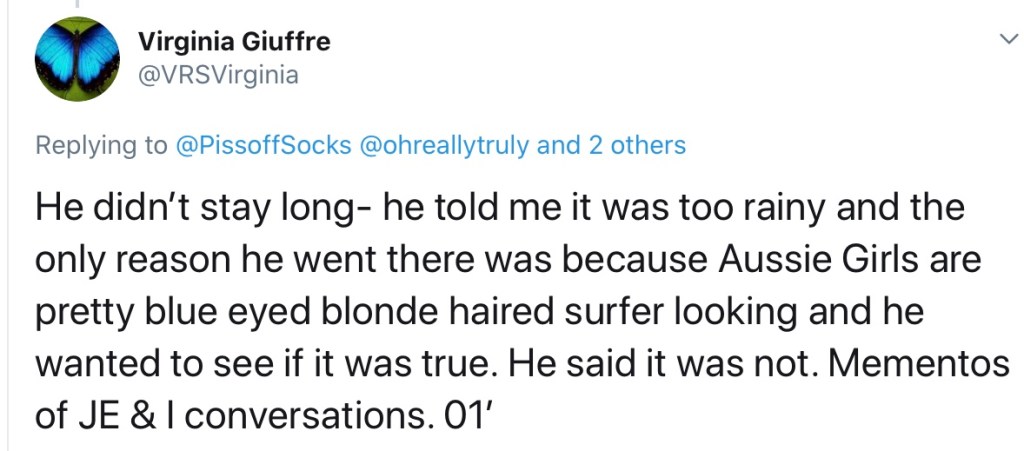 Jeffrey Epstein Lindsay Fox