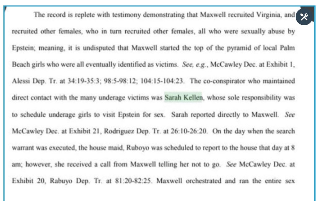 Epstein Coconspirator Sarah Kellen Vickers