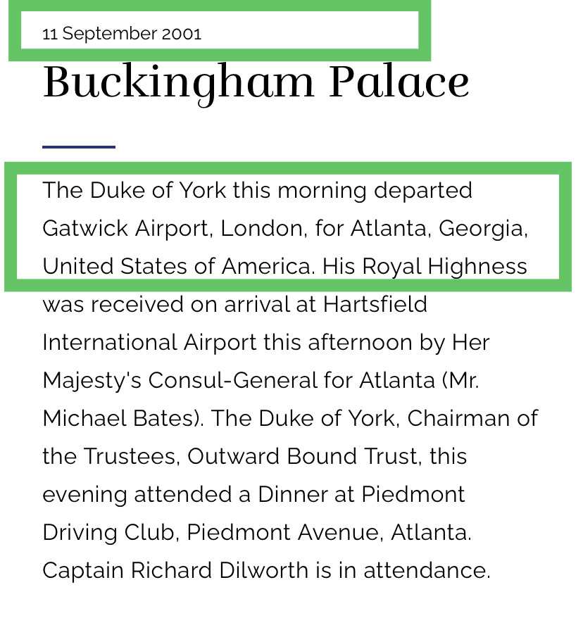 What Prince Andrew Did